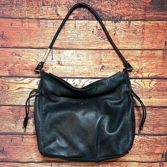Foley Corinna Black Leather Bag